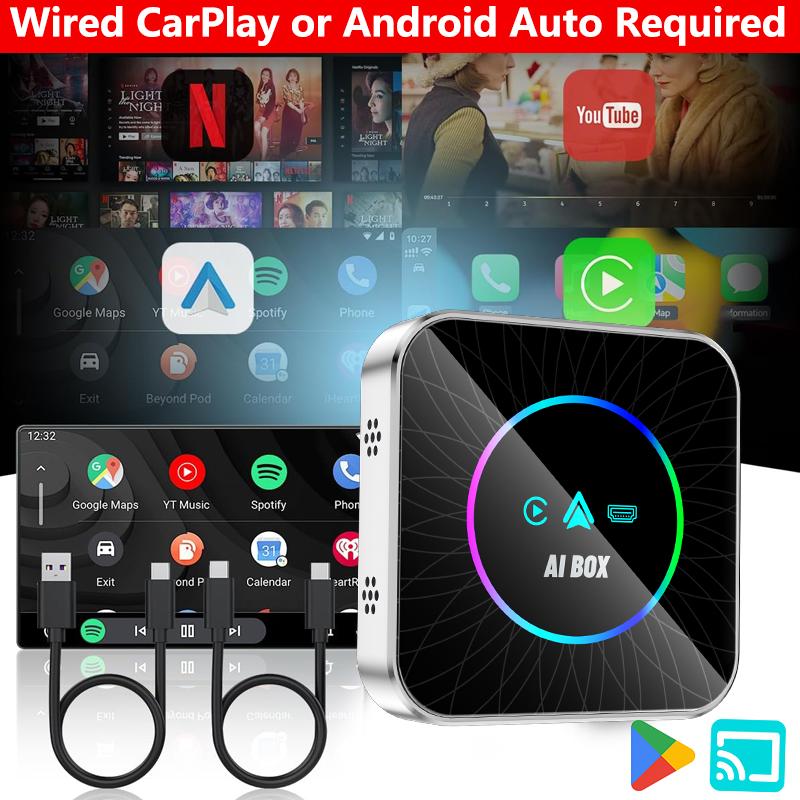 【Yurnlv】2026 Carplay Adapter - Stream Netflix/YouTube/TikTok to your car!
