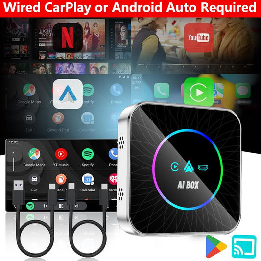 Adaptador inalámbrico Apple CarPlay para automóviles con cableado de fábrica a partir de 2016: adaptador inalámbrico 2 en 1 para CarPlay y Android Auto