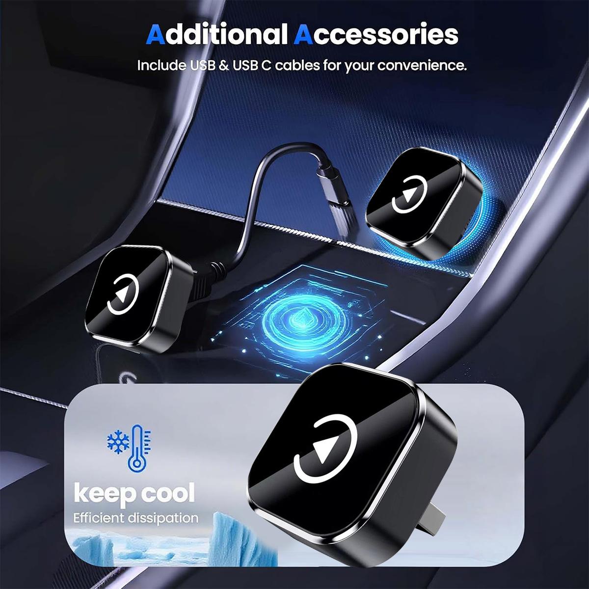 Wireless Apple CarPlay Adapter for Factory Wired Carplay