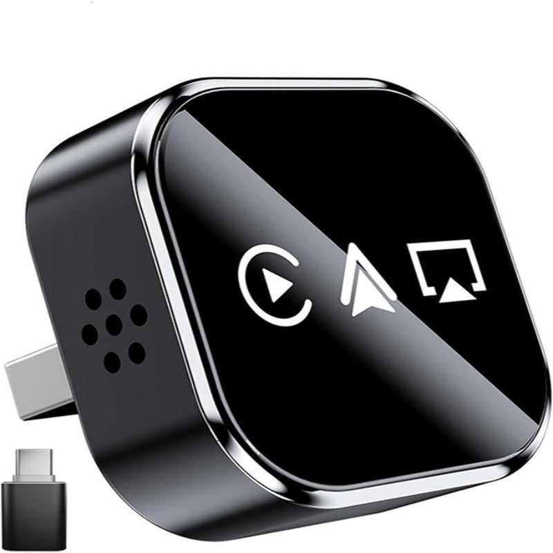 2026 Upgrade 3-in-1 Wireless CarPlay Adapter - Mirror Link/AirPlay, Instant Wired to Wireless, Plug & Play Mini Stable Design