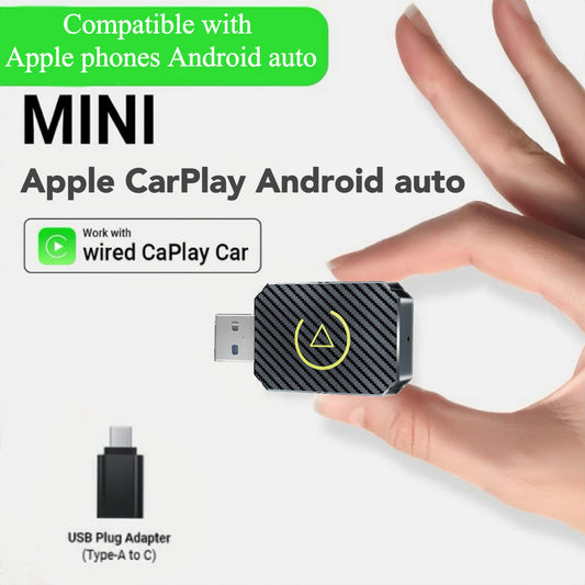 Adaptador inalámbrico Apple CarPlay para automóviles con cableado de fábrica a partir de 2016: adaptador inalámbrico 2 en 1 para CarPlay y Android Auto