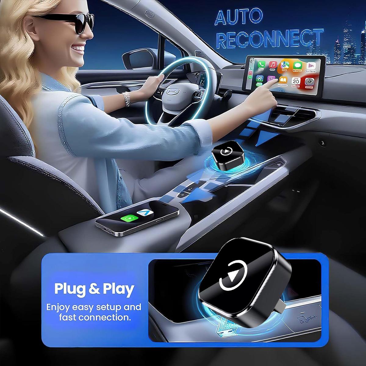 Wireless Apple CarPlay Adapter for Factory Wired Carplay