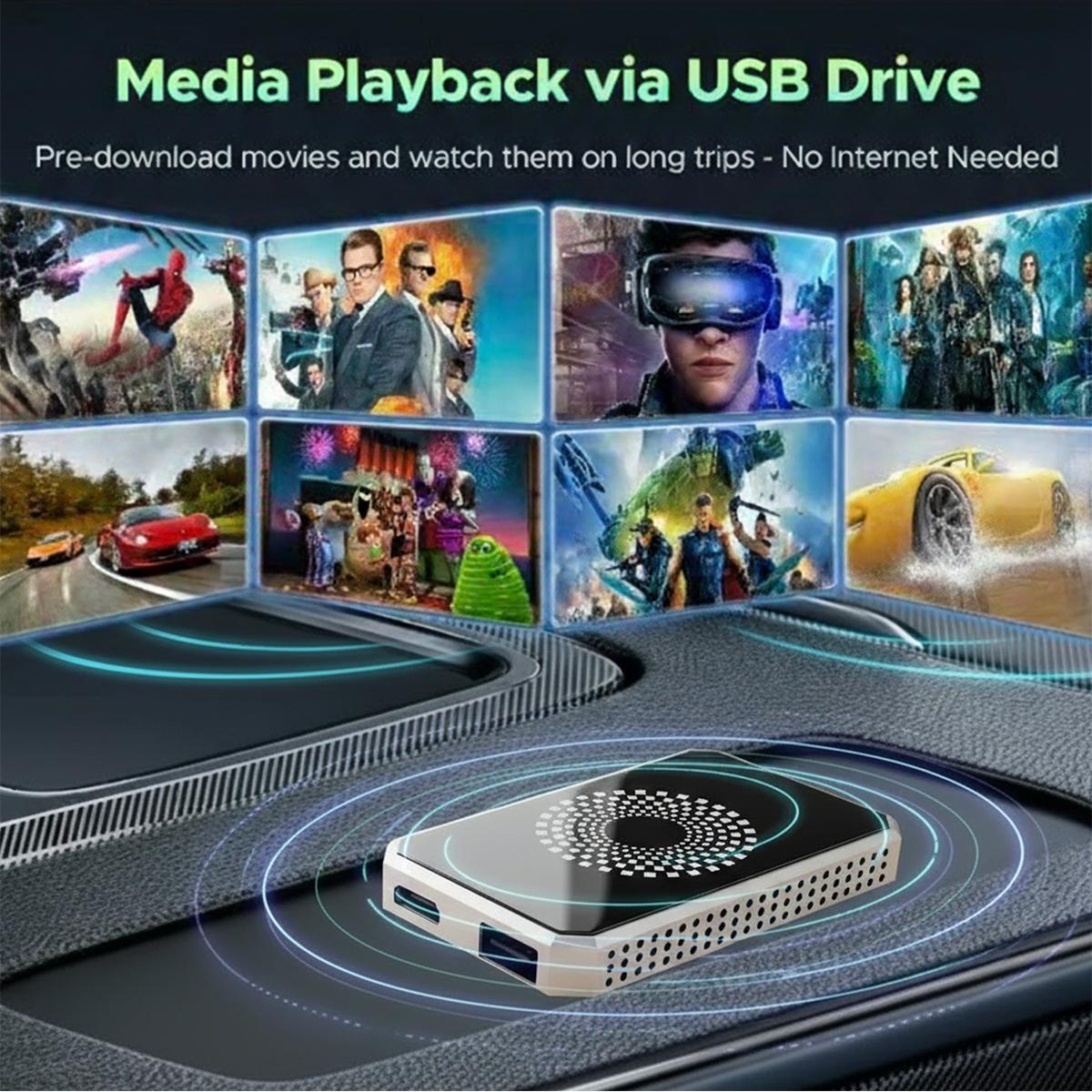 【Yurnlv】2026 Carplay Adapter - Stream Netflix/YouTube/TikTok to your car!