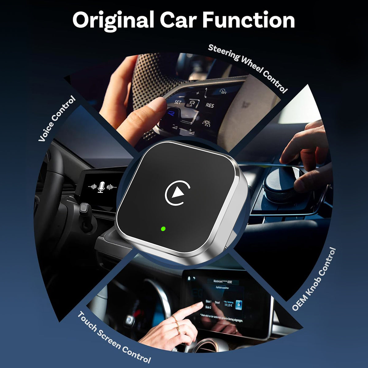 Wireless Apple CarPlay Adapter for Factory Wired Carplay