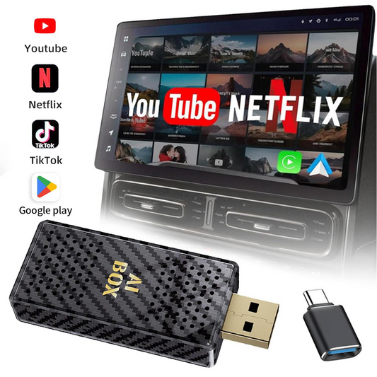 Mini Al Box -3 in 1 Wireless CarPlay and Android Auto Adapter
