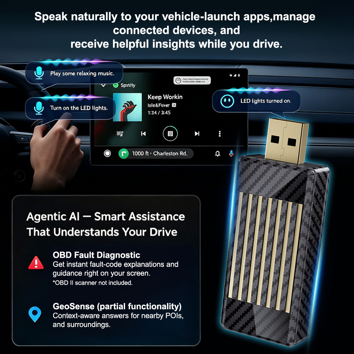 Mini Al Box -4 in 1 Wireless CarPlay and Android Auto Adapter