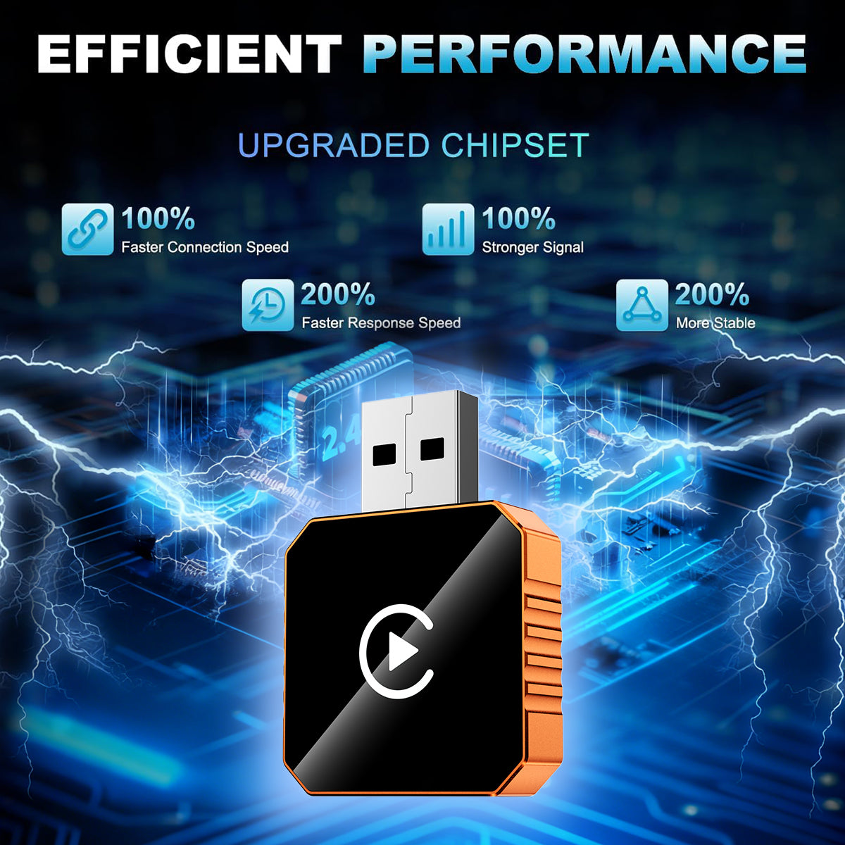 Wireless Apple CarPlay Adapter for Factory Wired Carplay