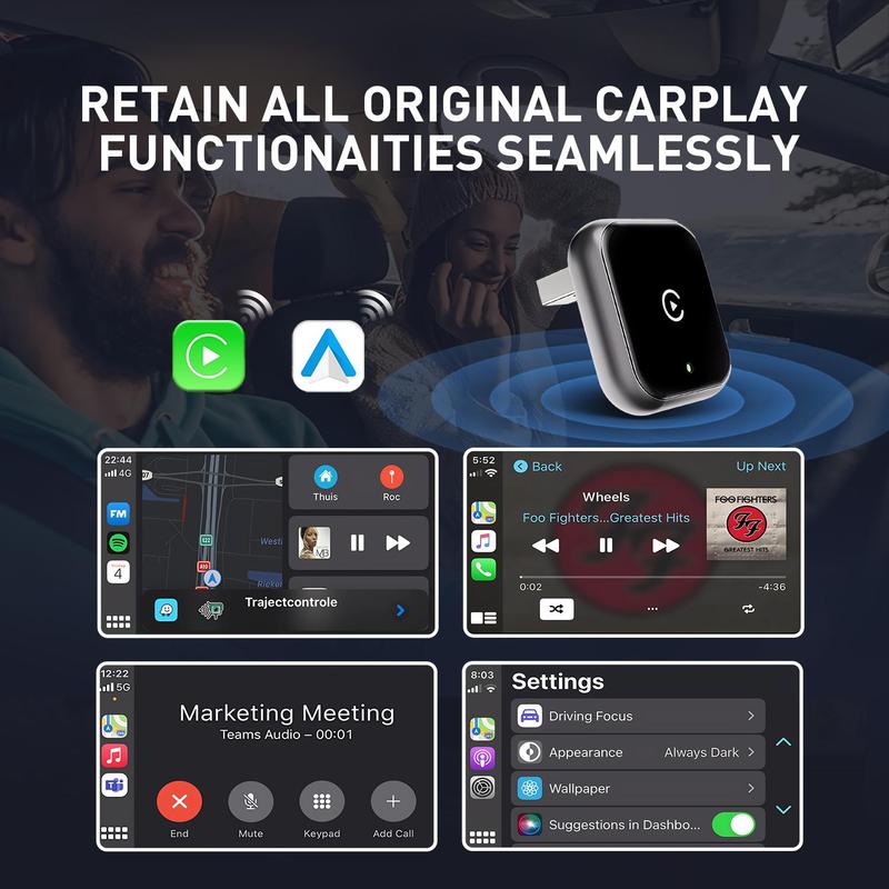 Wireless Apple CarPlay Adapter for Factory Wired Carplay