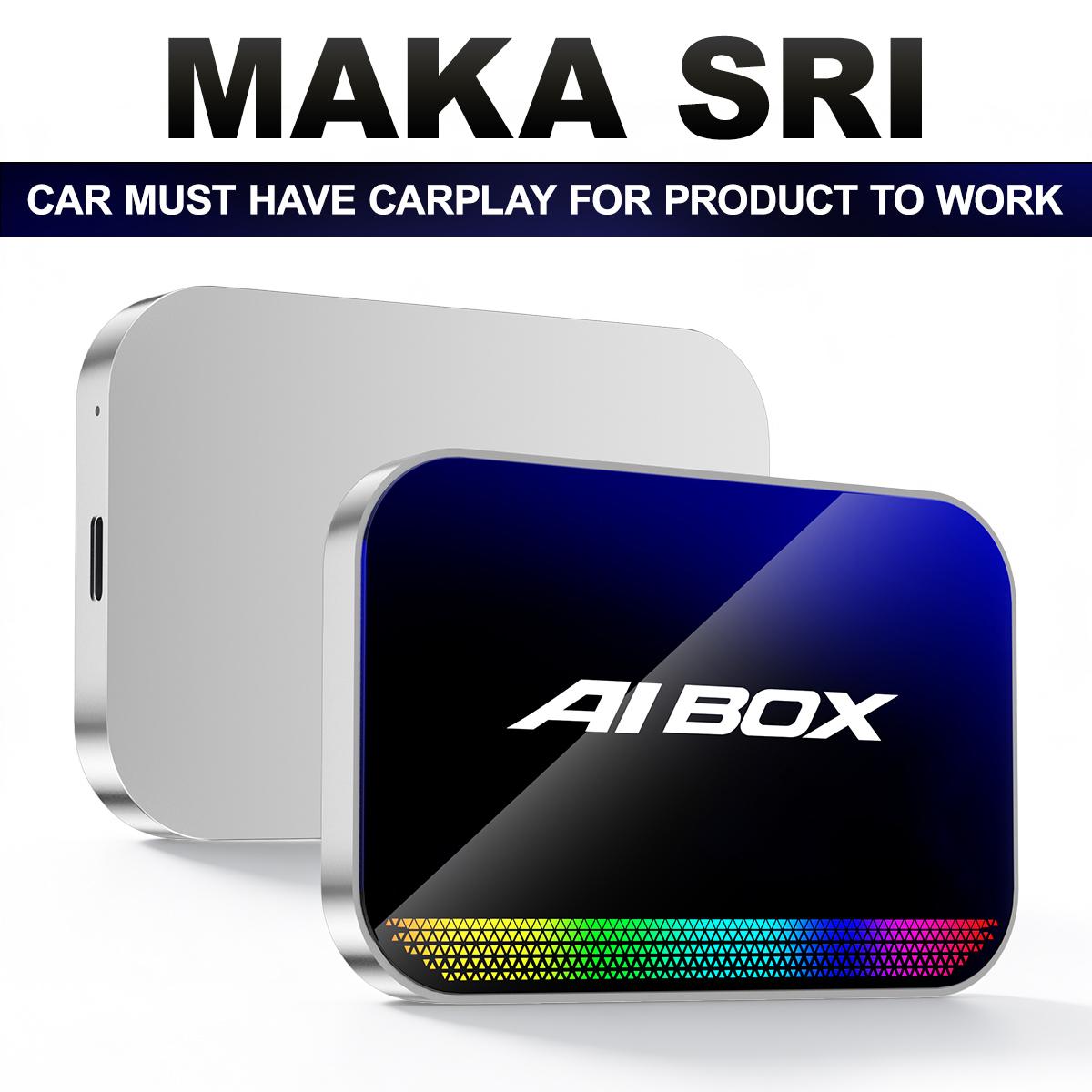 4-in-1 Wireless CarPlay & Android Auto Adapter Compatible with Netflix YouTube TikTok Screen Mirror Link & Play for OEM Wired CarPlay Cars