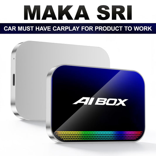 4-in-1 Wireless CarPlay & Android Auto Adapter Compatible with Netflix YouTube TikTok Screen Mirror Link & Play for OEM Wired CarPlay Cars